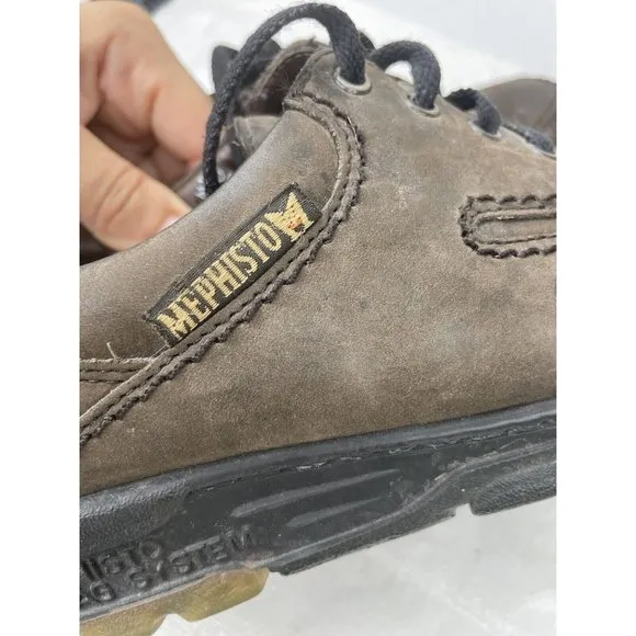Mephisto Women's City Hiker Brown Nubuck Moc Toe Walking Shoes Size 6.5