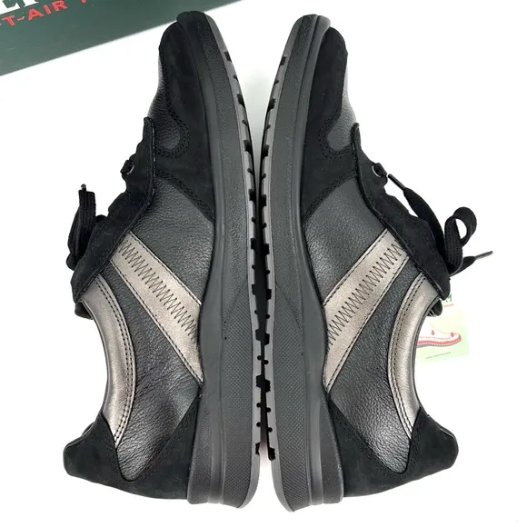 Mephisto Womens Ruby Black Walking Shoes Size 8.5 Medium (B, M)