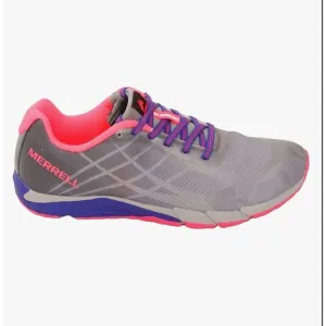 Merrell Barefoot Access Running Shoes Gray Pink Youth Big Girl's 4.5M New in Box
