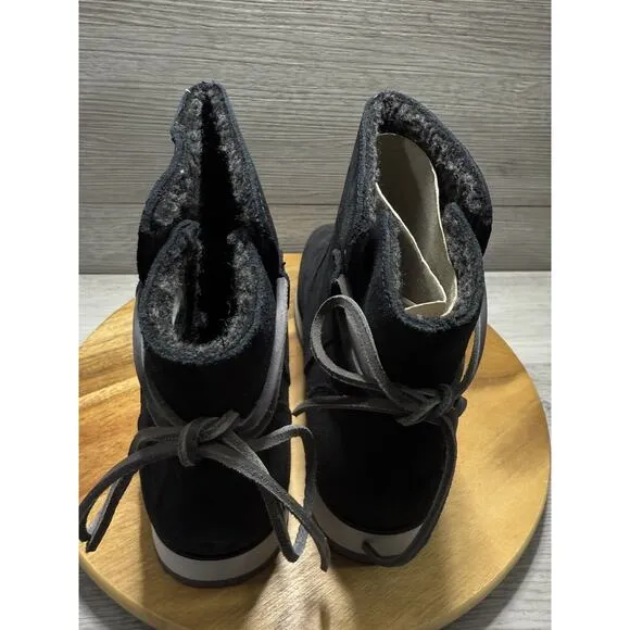 MERRELL Juno Bluff Polar Waterproof Suede Black Boots Shoes J001546 Woman 9