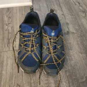 Merrell Men's Blue and Black Athletic Shoes 9 Excellent Condition