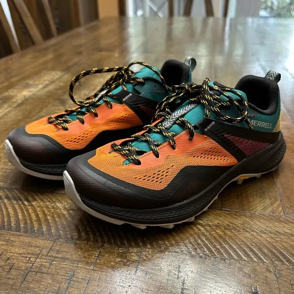 Merrell MQM 3 Trail Running Shoe, Size Women's 7.5, Color Teal/Orange