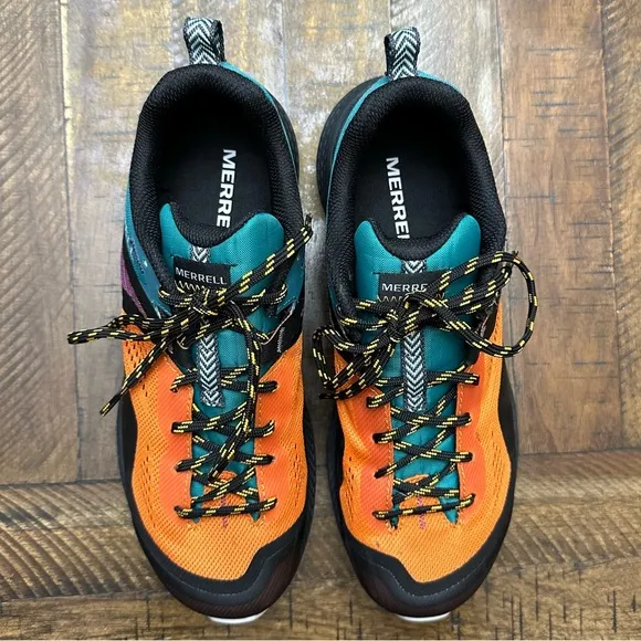 Merrell MQM 3 Trail Running Shoe, Size Women's 7.5, Color Teal/Orange