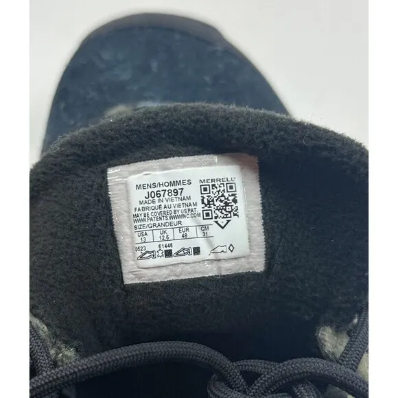 Merrell MQM Ace Fleece 1TRL Mens 13 Outdoor Hiking Shoes Suede Wool J067897 NEW