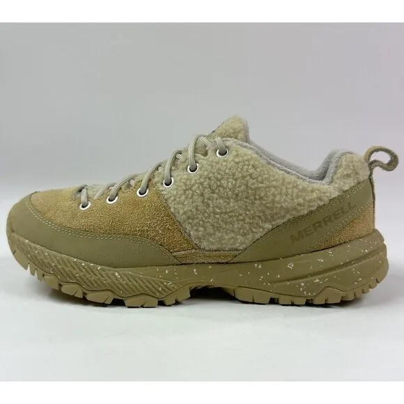 Merrell MQM Ace Fleece 1TRL Mens 9 Khaki Tan Outdoor Hiking Shoes Suede J068025