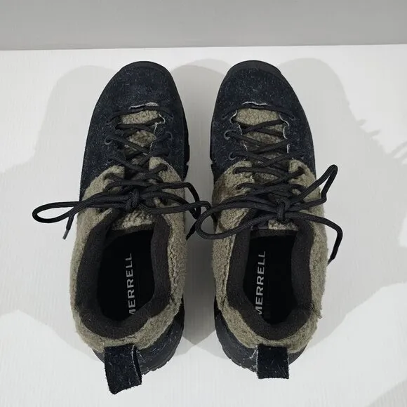Merrell MQM Ace Fleece 1TRL Trail Sneaker Black Olive Green Athletic Size 10.5