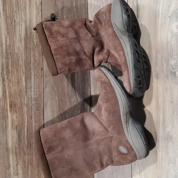 Merrell Primo Chill Massif tall chocolate Suede boots shoes sz 7