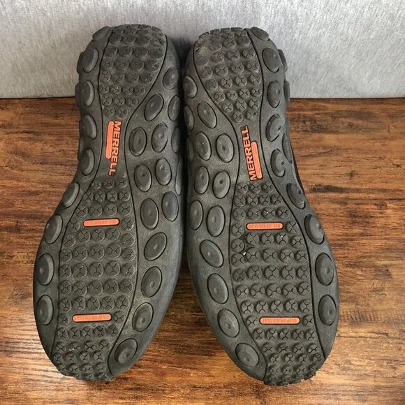 Merrell Shoes Mens Size 12W Wide Steel Toe Jungle Moc Work Black Leather Sneaker
