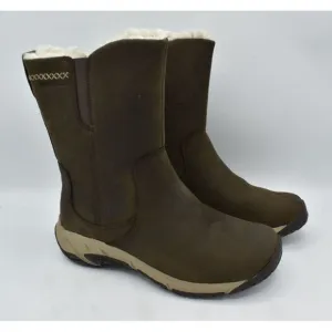 Merrell Womens Size 10 Encore 4 Tall Zip Polar Espresso Leather Waterproof Boots