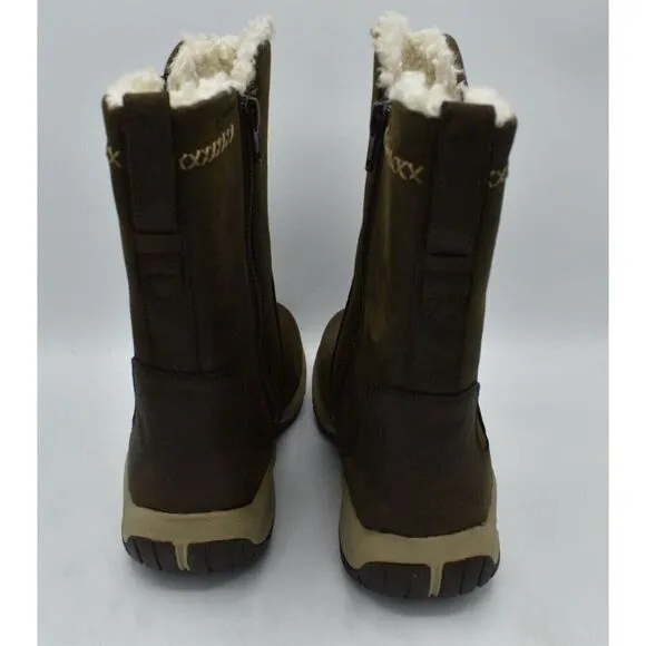 Merrell Womens Size 10 Encore 4 Tall Zip Polar Espresso Leather Waterproof Boots