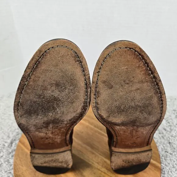 Mezlan Florence Brown Cap Toe Brogue Office Work Oxford Dress Shoes Mens 9 M