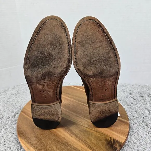 Mezlan Florence Brown Cap Toe Brogue Office Work Oxford Dress Shoes Mens 9 M