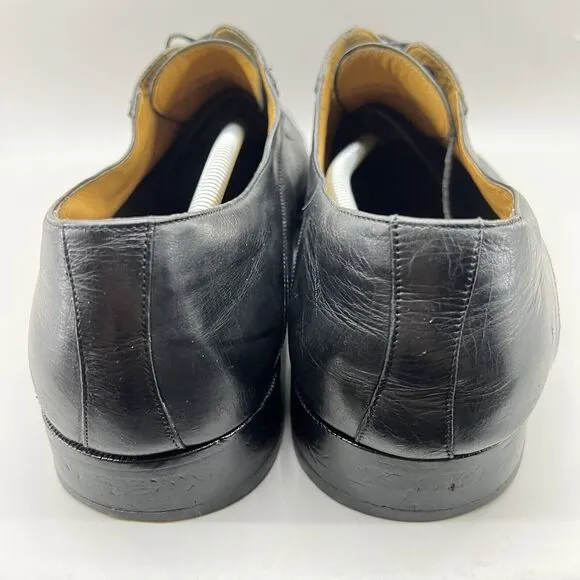 Mezlan Pravia Oxford Dress Shoes Men Size 14 M Soft Black Leather Lace Comfort
