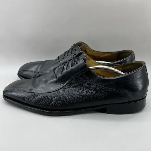 Mezlan Pravia Oxford Dress Shoes Men Size 14 M Soft Black Leather Lace Comfort
