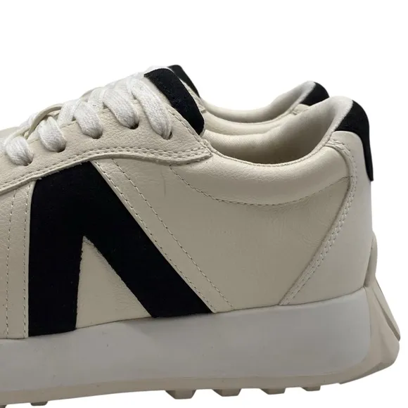 MIA Womens Shoes Town Sneakers Size 6 Vegan Leather White Black Chunky Casual