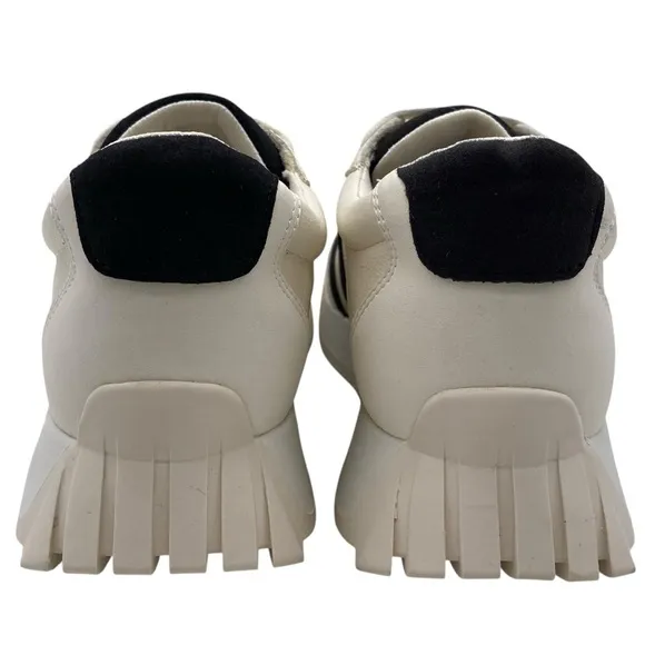 MIA Womens Shoes Town Sneakers Size 6 Vegan Leather White Black Chunky Casual