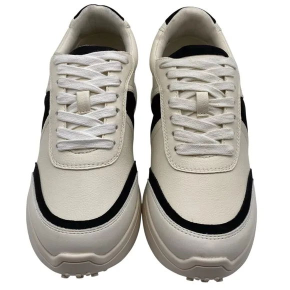 MIA Womens Shoes Town Sneakers Size 6 Vegan Leather White Black Chunky Casual