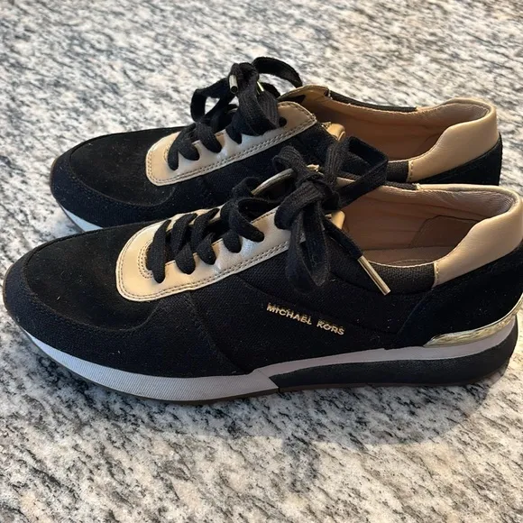 Michael Kors Black and Tan Men's Shoes