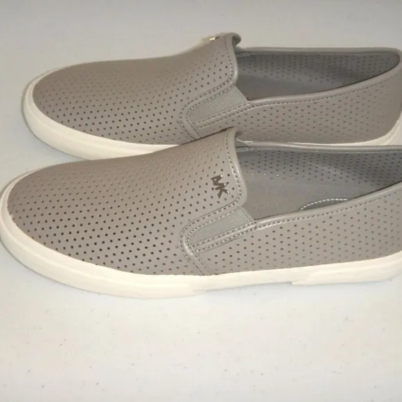 Michael Kors Gray Slip-On Shoes