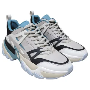 Michael Kors Men Nick Chunky Low Top Sneakers Size US 9.5M Aluminum Grey / Blue