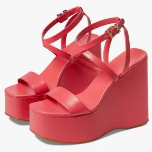 Michael Kors Paola Wedge Barbie Pink