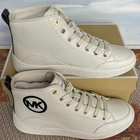 MICHAEL KORS SHEA MID HIGH TOPFAUX LEATHER49R4SHFE5LBLACKFashion sneakers