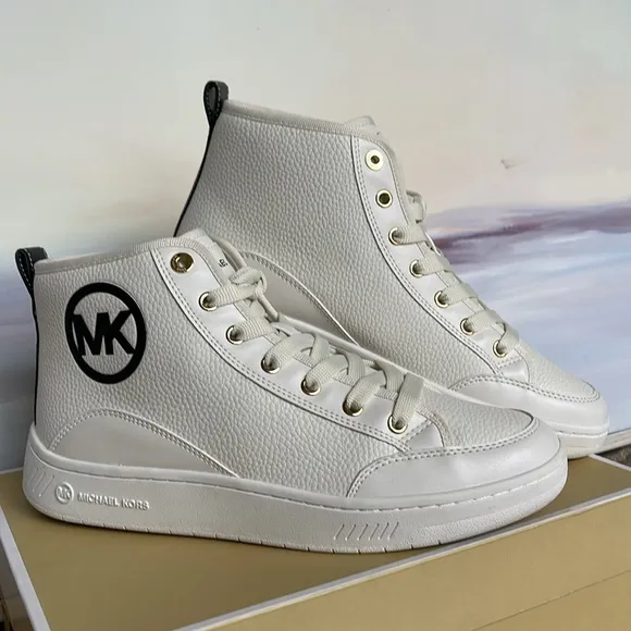 MICHAEL KORS SHEA MID HIGH TOPFAUX LEATHER49R4SHFE5LBLACKFashion sneakers