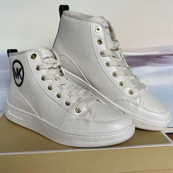 MICHAEL KORS SHEA MID HIGH TOPFAUX LEATHER49R4SHFE5LBLACKFashion sneakers