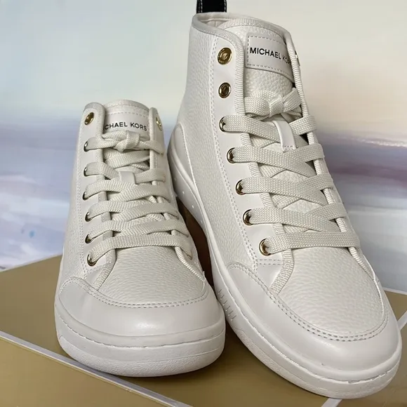 MICHAEL KORS SHEA MID HIGH TOPFAUX LEATHER49R4SHFE5LBLACKFashion sneakers
