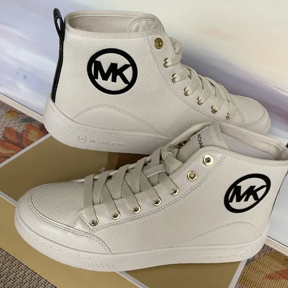 MICHAEL KORS SHEA MID HIGH TOPFAUX LEATHER49R4SHFE5LBLACKFashion sneakers