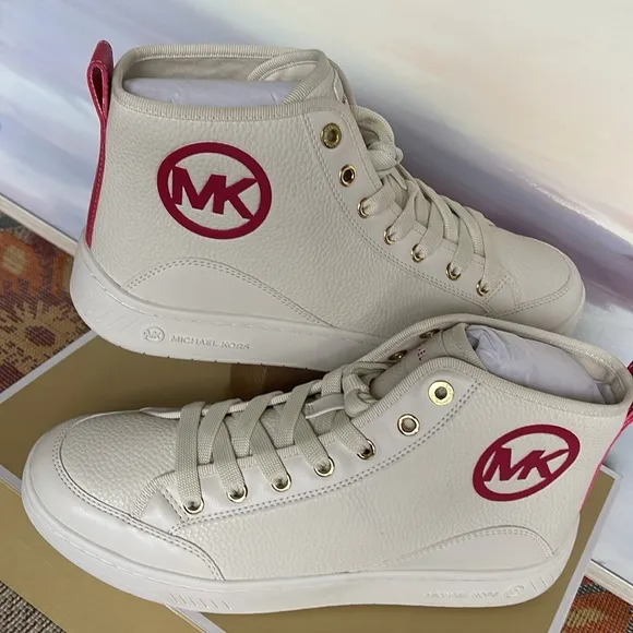MICHAEL KORS SHEA MID HIGH TOPFAUX LEATHER49R4SHFE5LELECTRIC PINKSneakers