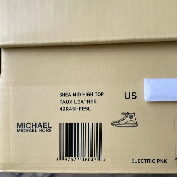 MICHAEL KORS SHEA MID HIGH TOPFAUX LEATHER49R4SHFE5LELECTRIC PINKSneakers