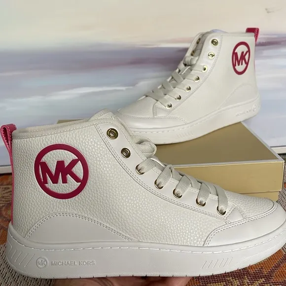 MICHAEL KORS SHEA MID HIGH TOPFAUX LEATHER49R4SHFE5LELECTRIC PINKSneakers