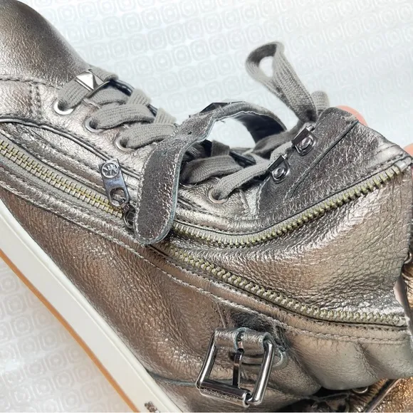 Michael Kors Women's Bronzed Metallic High Top Studded Sneakers