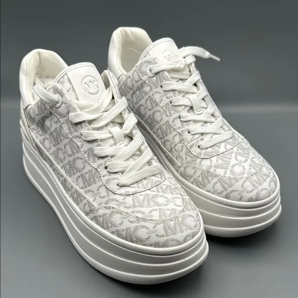 MICHAEL Michael Kors Women's Hayes Empire Logo Lace-Up Platform Sneakers