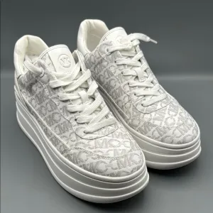 MICHAEL Michael Kors Women's Hayes Empire Logo Lace-Up Platform Sneakers