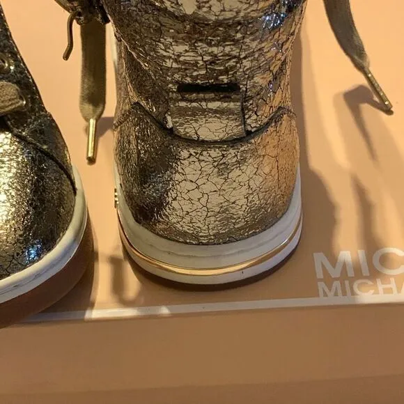 Michael Kors Metallic Gold Sneakers