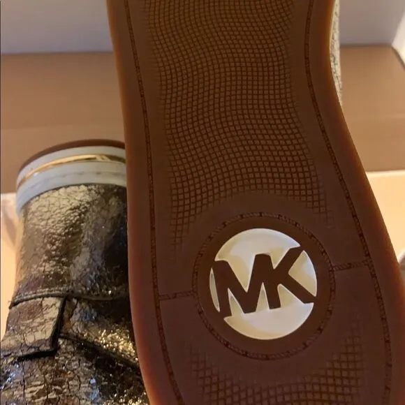 Michael Kors Metallic Gold Sneakers
