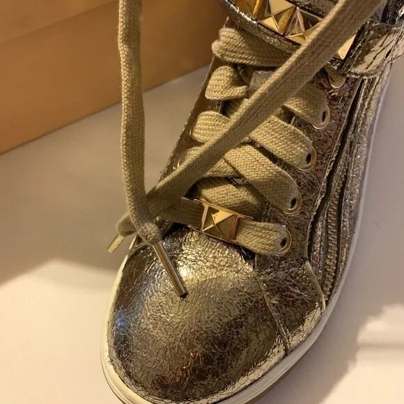 Michael Kors Metallic Gold Sneakers
