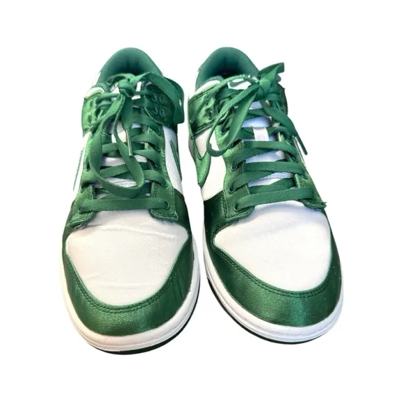 Michigan Nike Green and White Chunky Sneakers