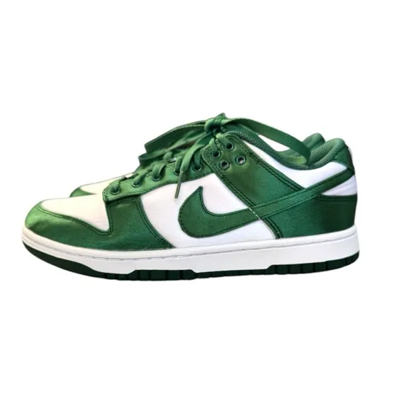 Michigan Nike Green and White Chunky Sneakers