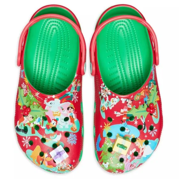 Mickey Mouse and Friends Holiday Clogs for Adults by Crocs Size 7