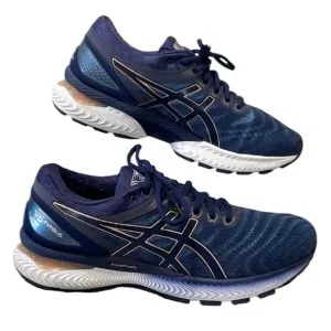 MINT! ASICS Gel-Nimbus 22 Running Shoes Women's Sz 9.5 Blue Breathable Light