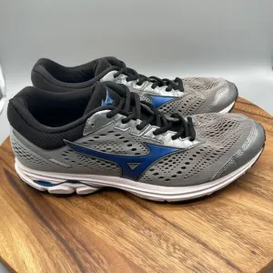 Mizuno Wave Rider 22 Shoes Mens Size 12.5 Silver Running Comfort Walking Sneaker