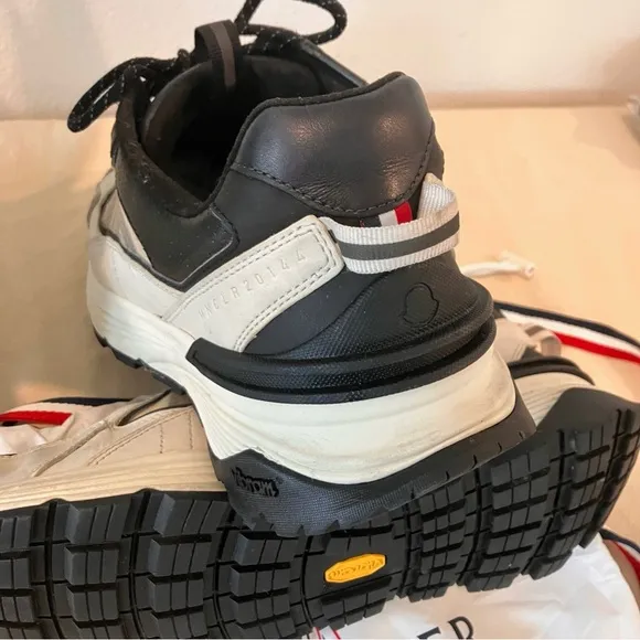 Moncler Black and Cream Chunky Sneakers-size 46 (12 US)