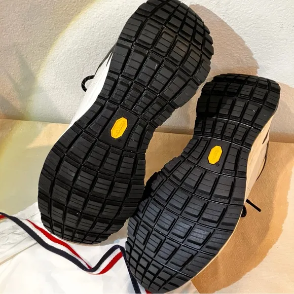 Moncler Black and Cream Chunky Sneakers-size 46 (12 US)