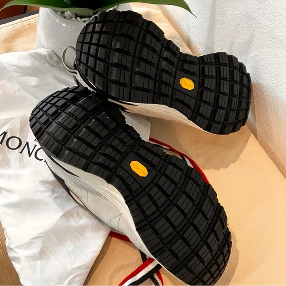 Moncler Black and Cream Chunky Sneakers-size 46 (12 US)