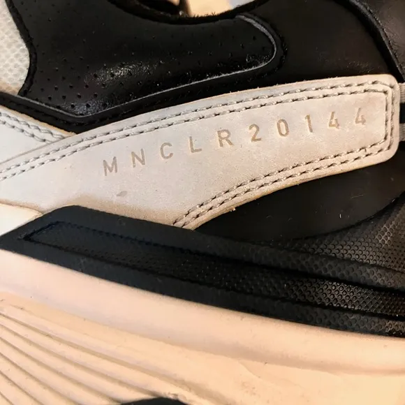 Moncler Black and Cream Chunky Sneakers-size 46 (12 US)
