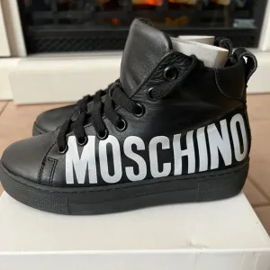 Moschino Logo High-top Sneaker Kids Size IT 31 US 13