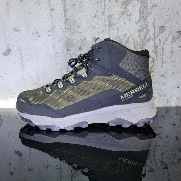 MSRP $175 Merrell West Rim Mid Waterproof Hiking Shoes Men's 12 Brown New